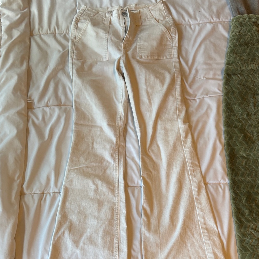 Maurices Cream Flare & Wide Leg Jeans